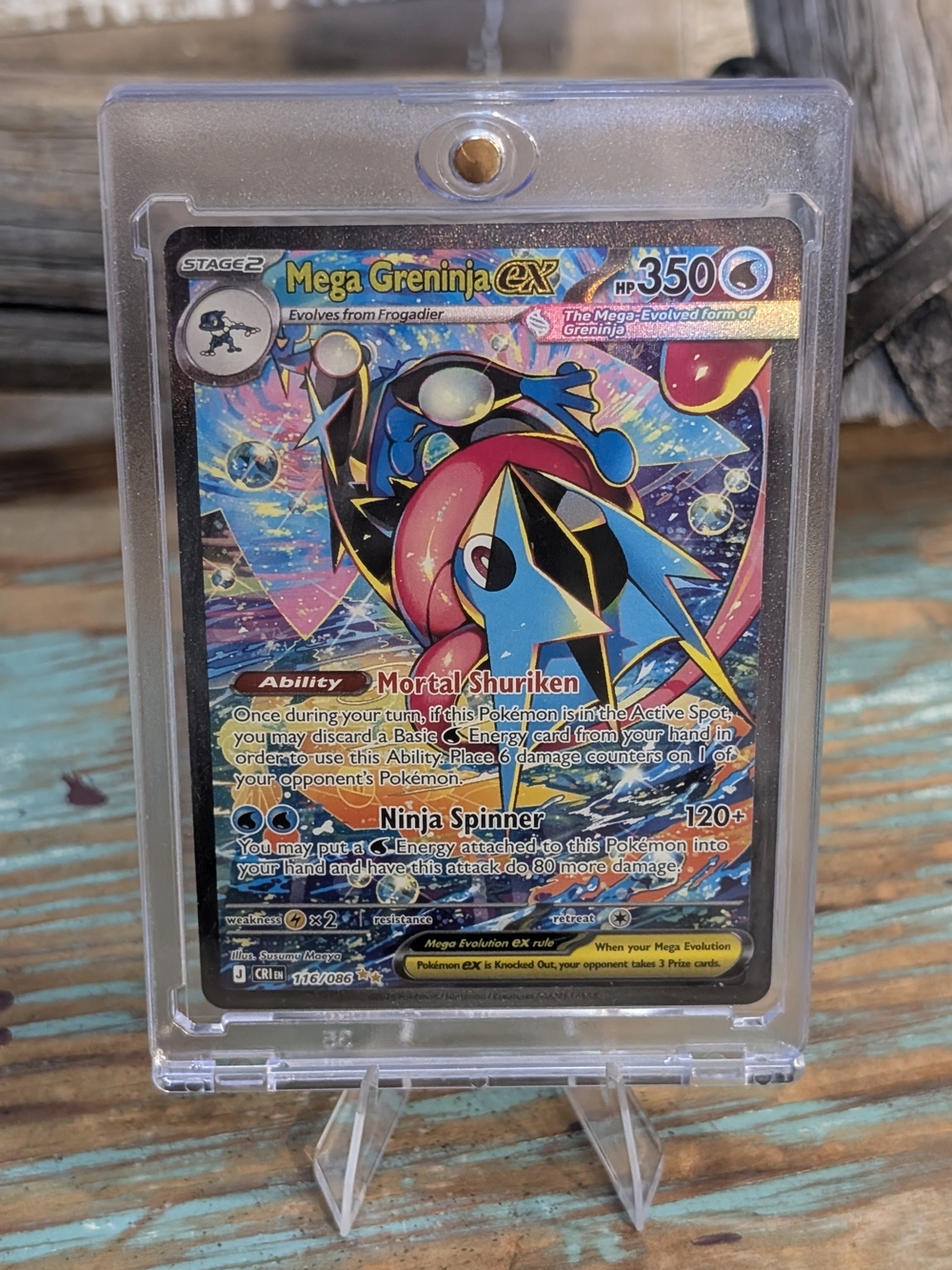Pokemon Chaos Rising Mega Greninja Ex 116/086